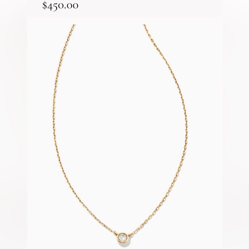 Audrey 14k gold with white diamond